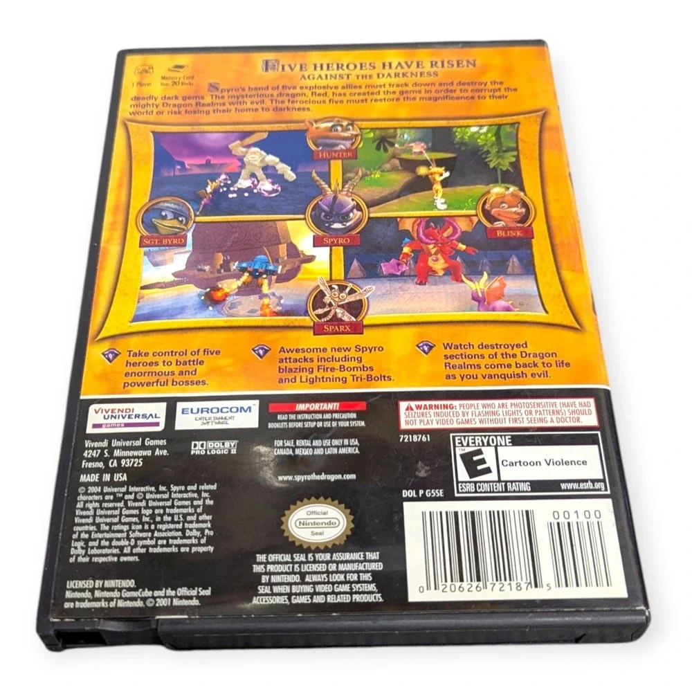 Spyro A Hero's Tail Nintendo GameCube Action Adventure Game CIB - Picture 6 of 10